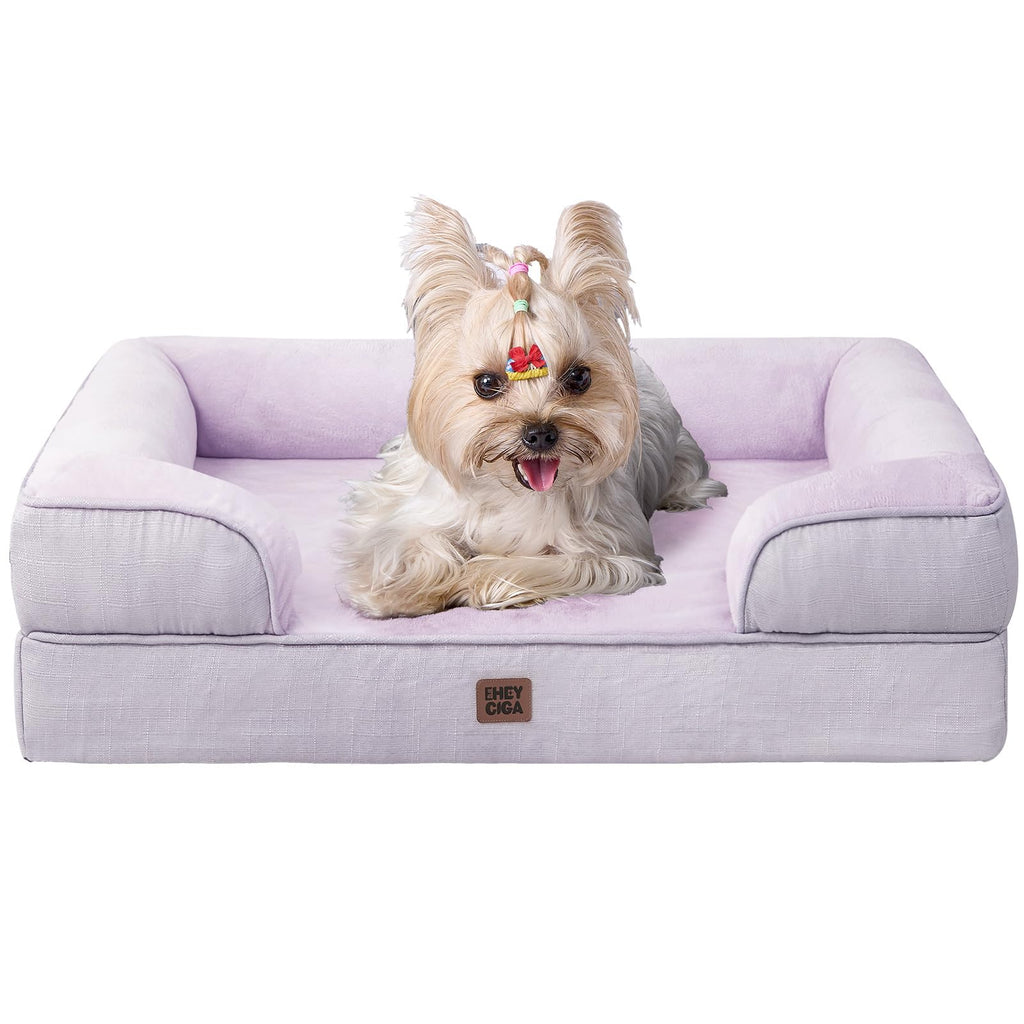 Orthopedic Memory Foam Dog Bed with Bolsters