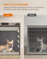 Modern Dog Crate with Charging Station