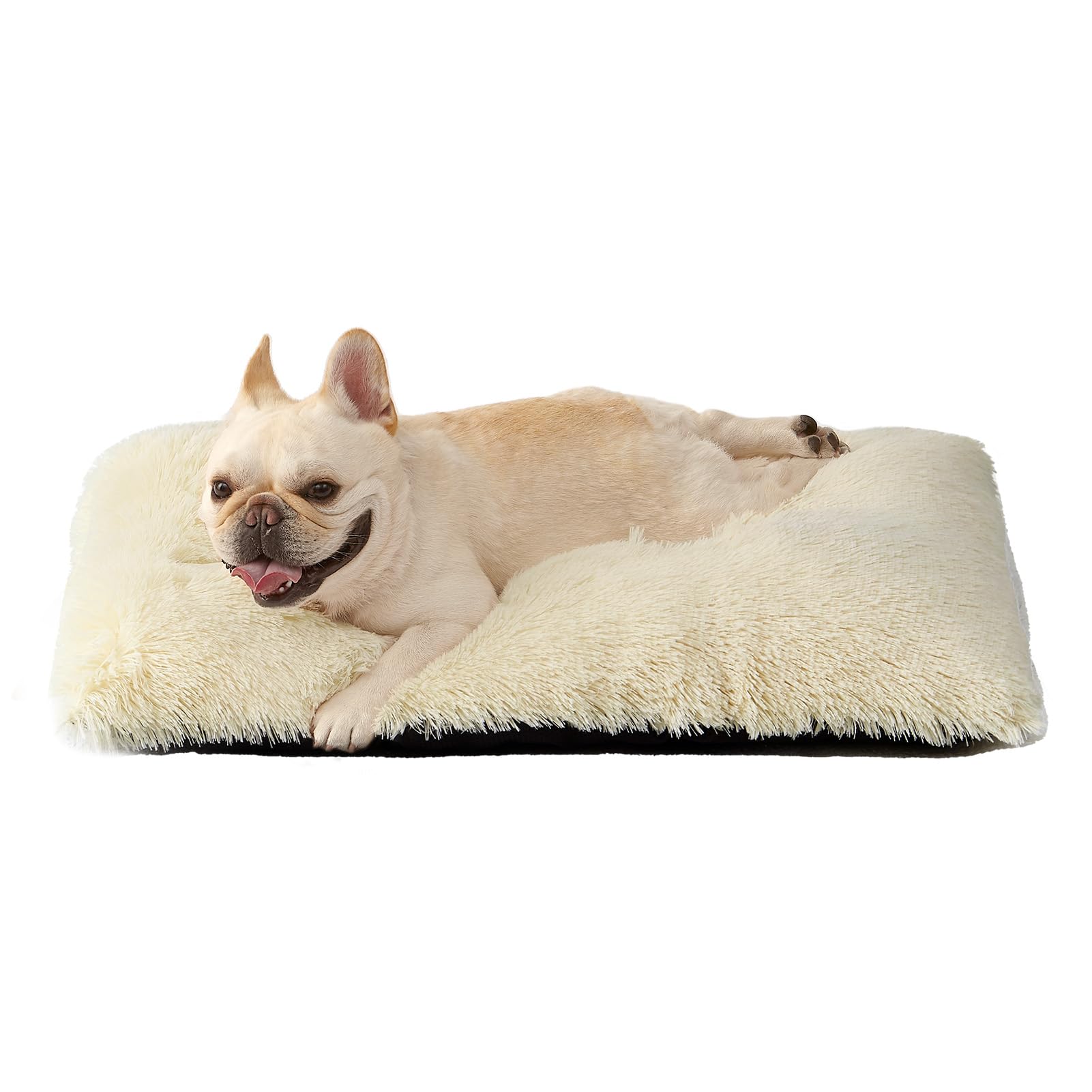 Calming Plush Dog Crate Bed Pad for Large Dogs