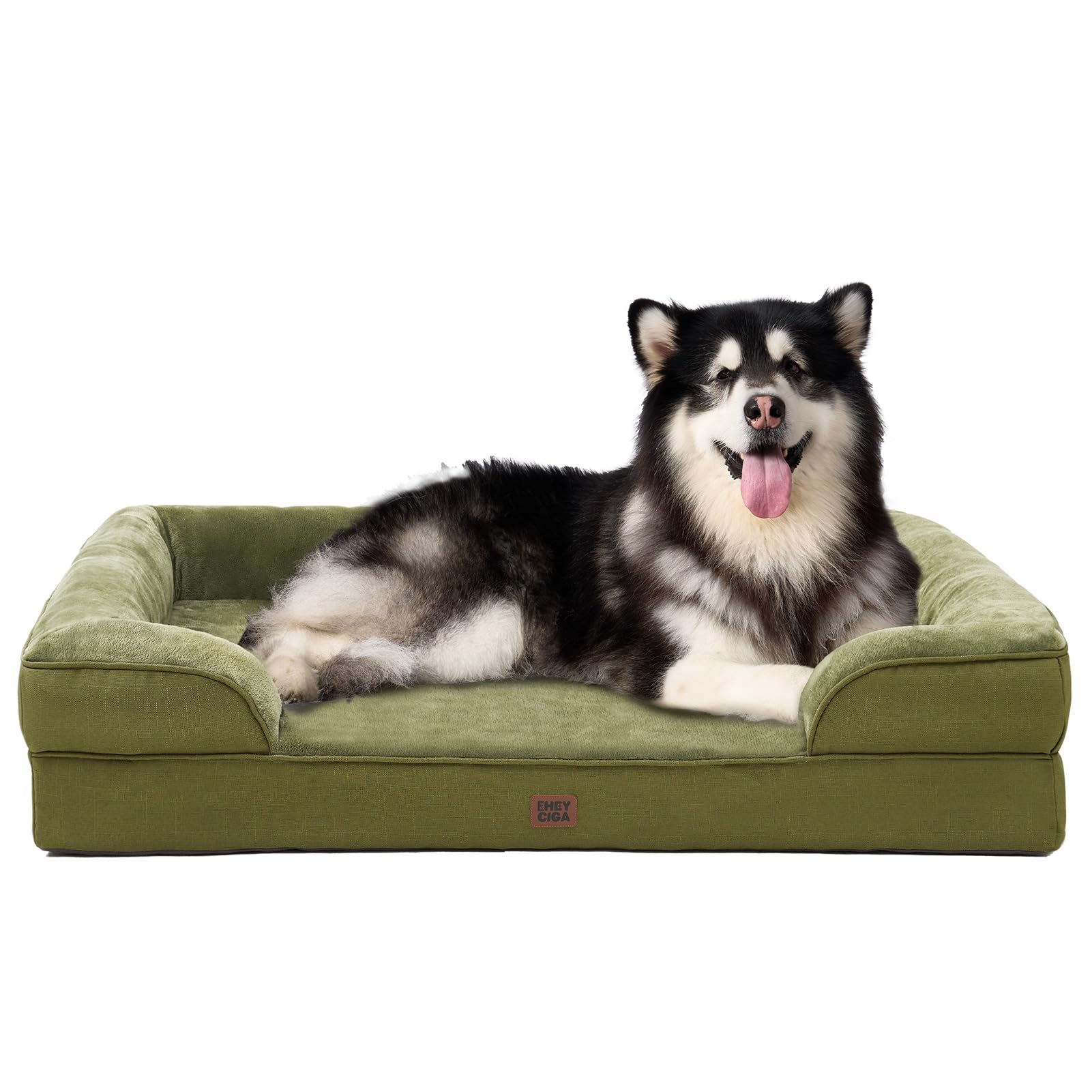 Orthopedic Memory Foam Dog Bed with Bolsters