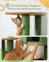 Floor-to-Ceiling Cat Tree with Condo & Hammock