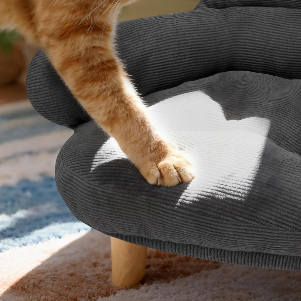 Furniture-Style Cat Sofa Bed with Washable Cover