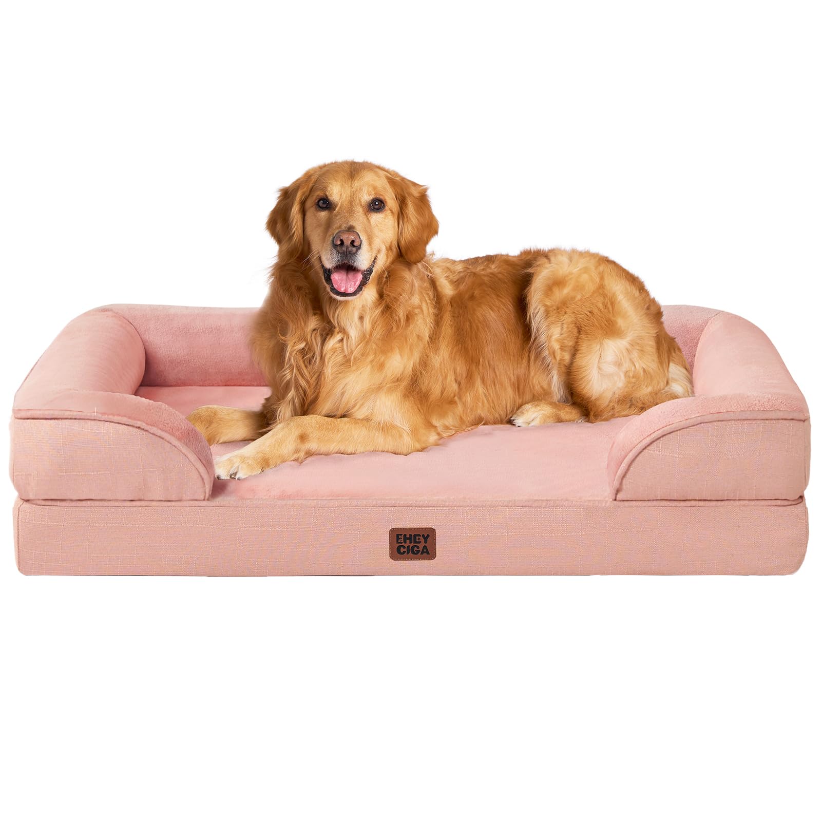 Orthopedic Memory Foam Dog Bed with Bolsters