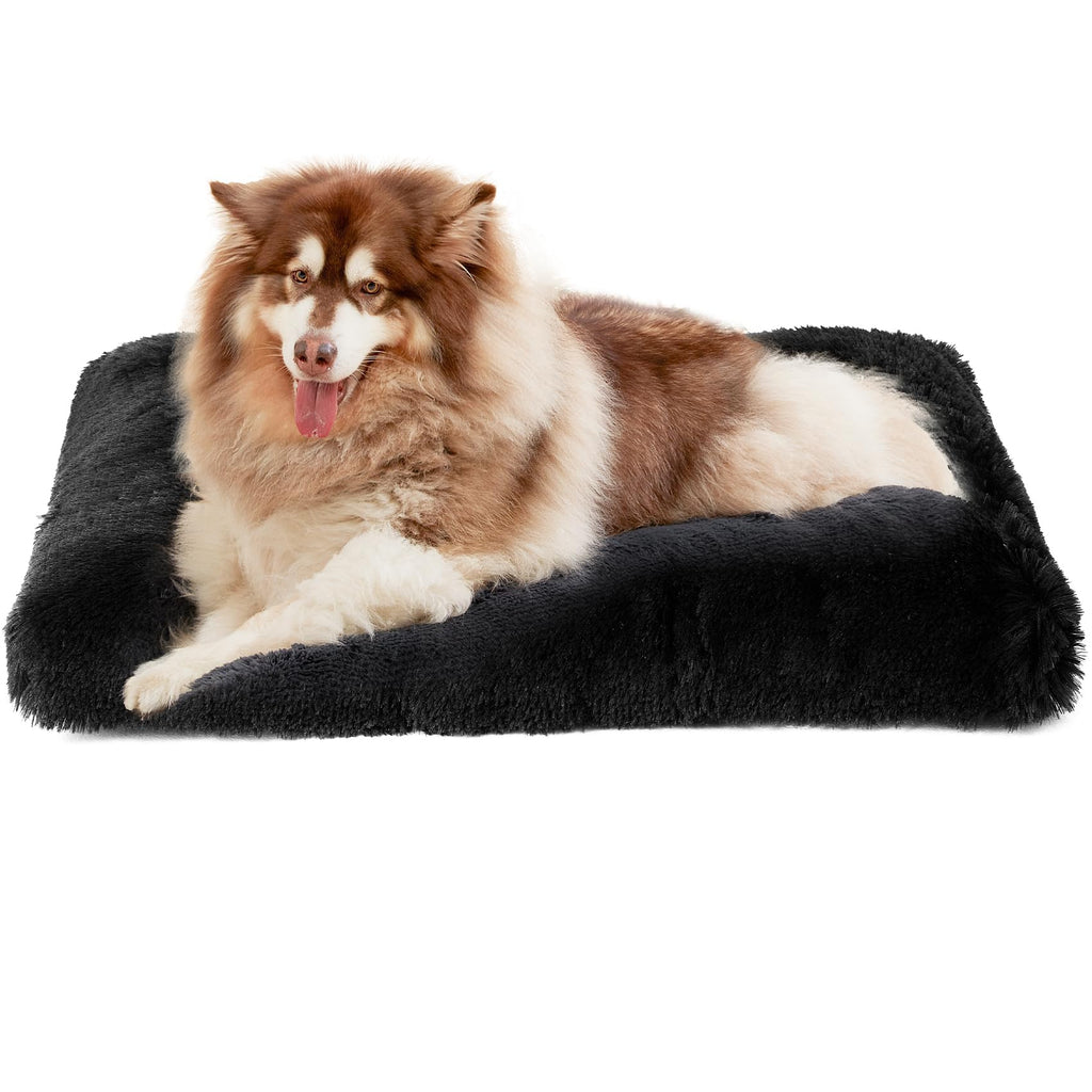 Calming Plush Dog Crate Bed Pad for Large Dogs