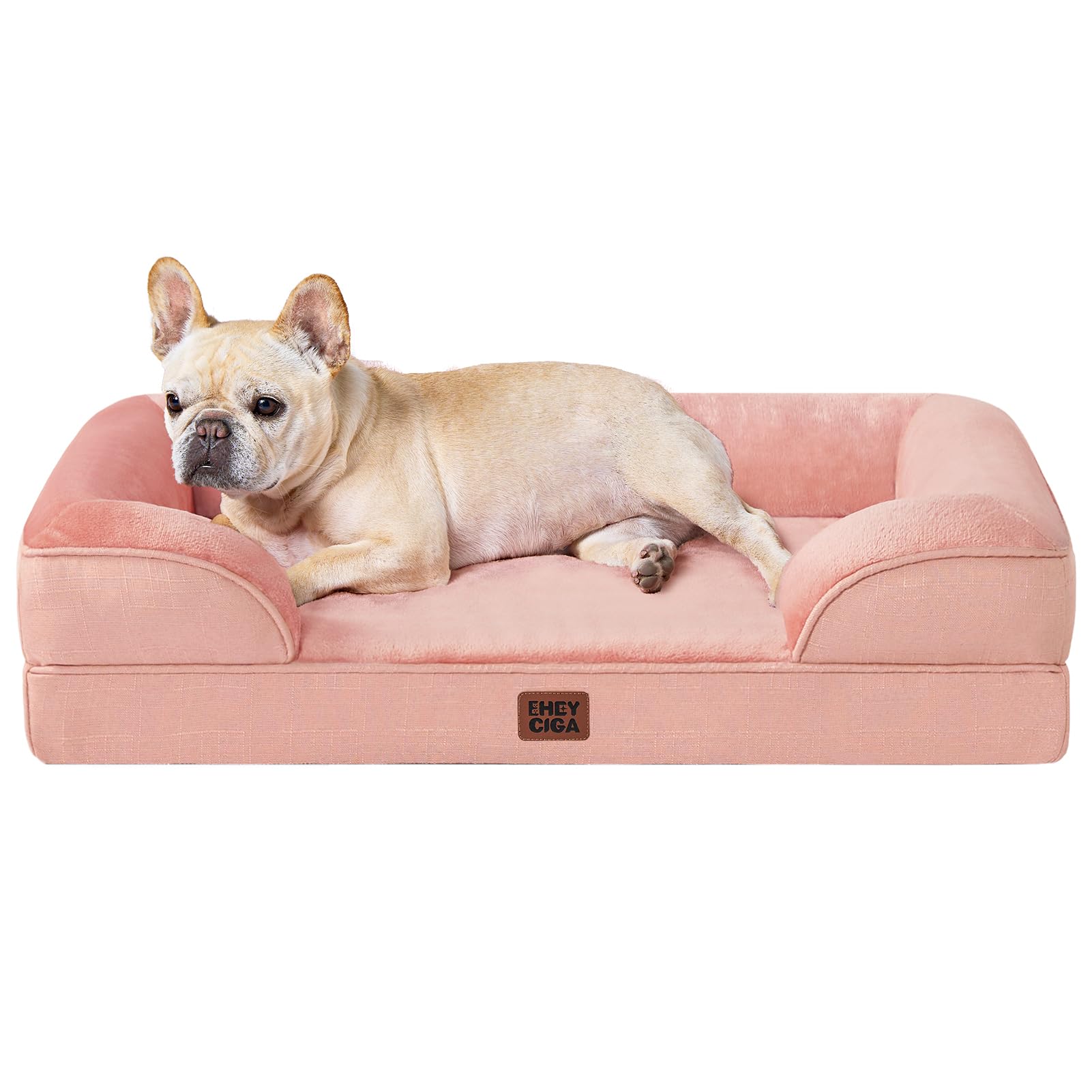 Orthopedic Memory Foam Dog Bed with Bolsters