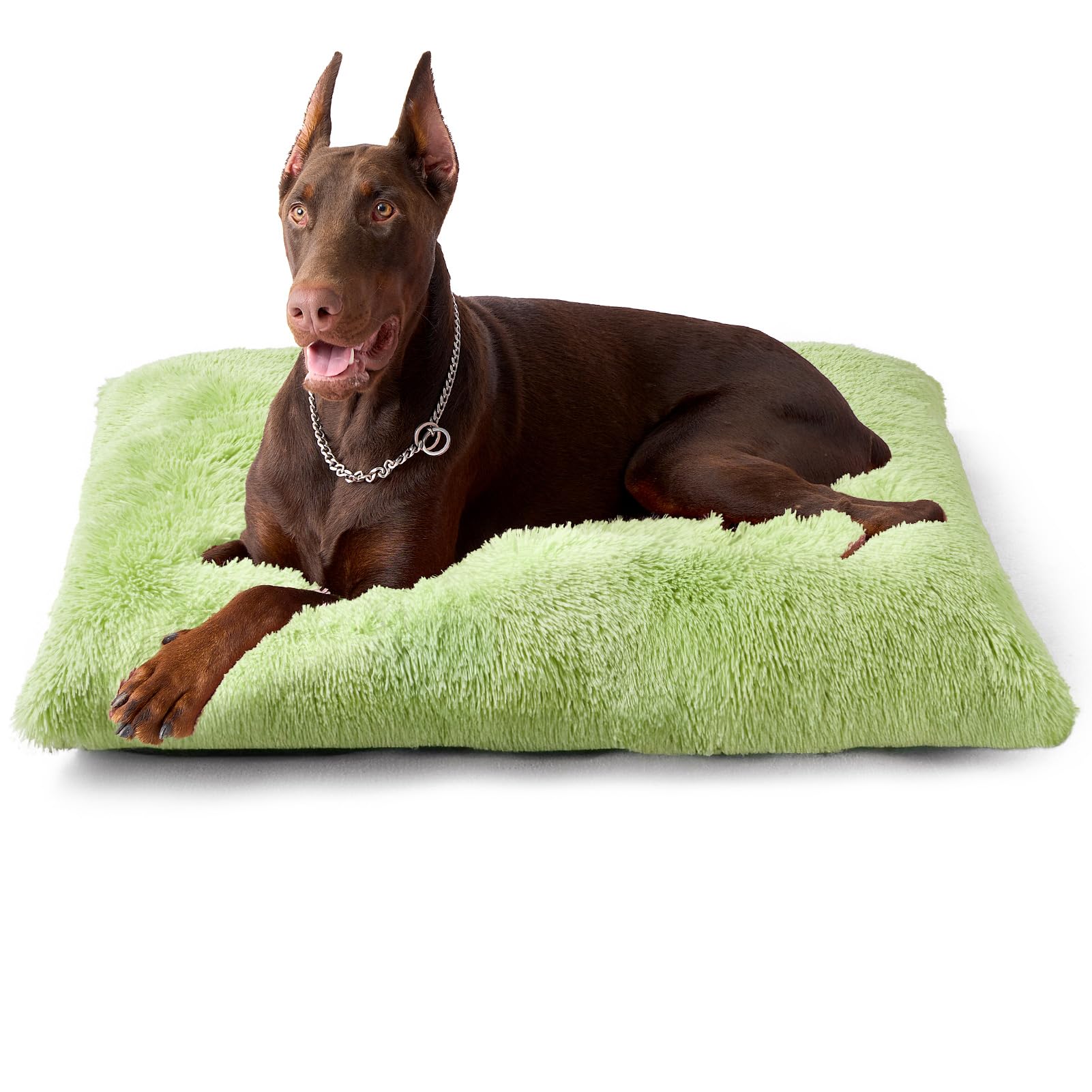 Calming Plush Dog Crate Bed Pad for Large Dogs