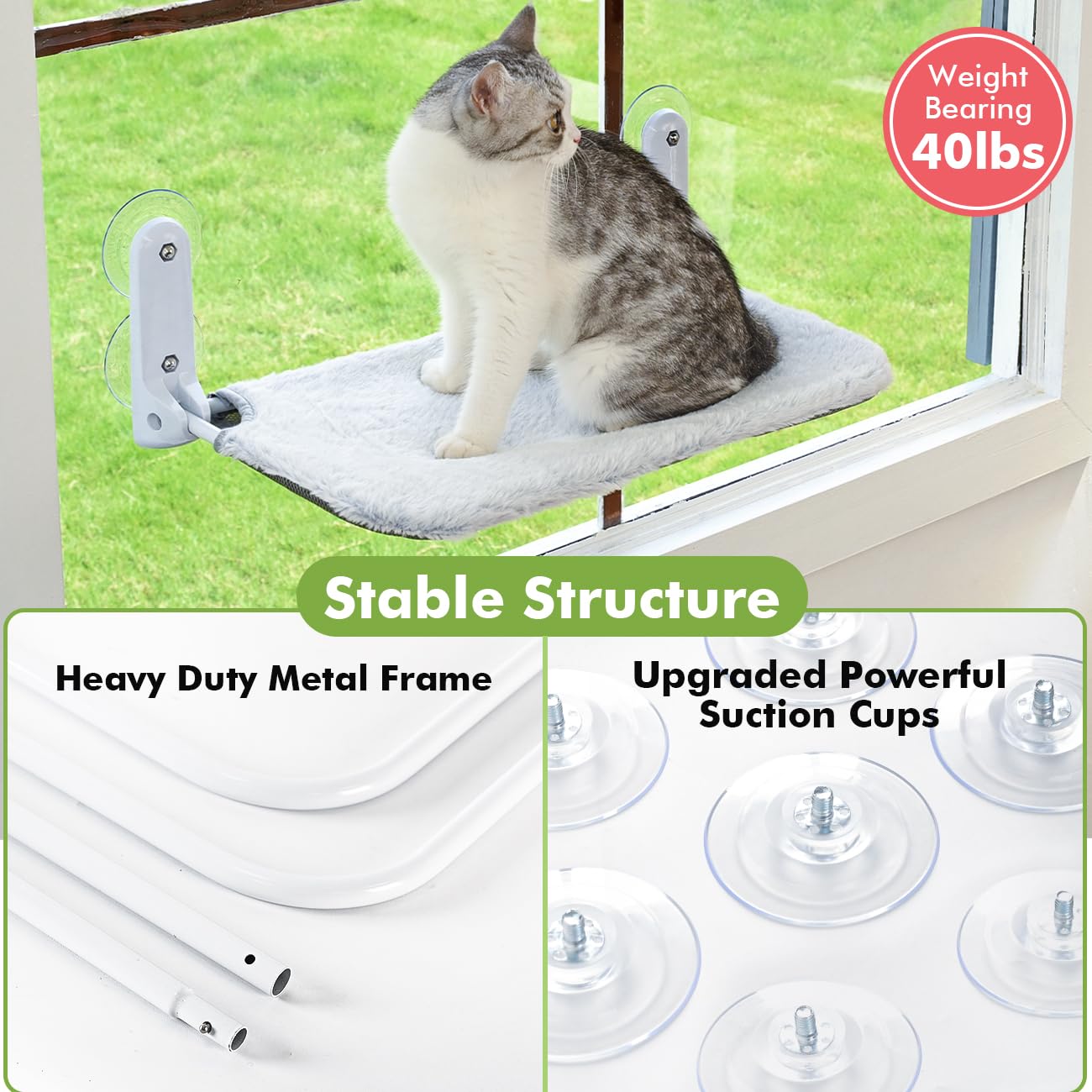 Foldable Cat Window Hammock Bed