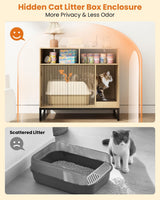 Hidden Cat Litter Box Enclosure
