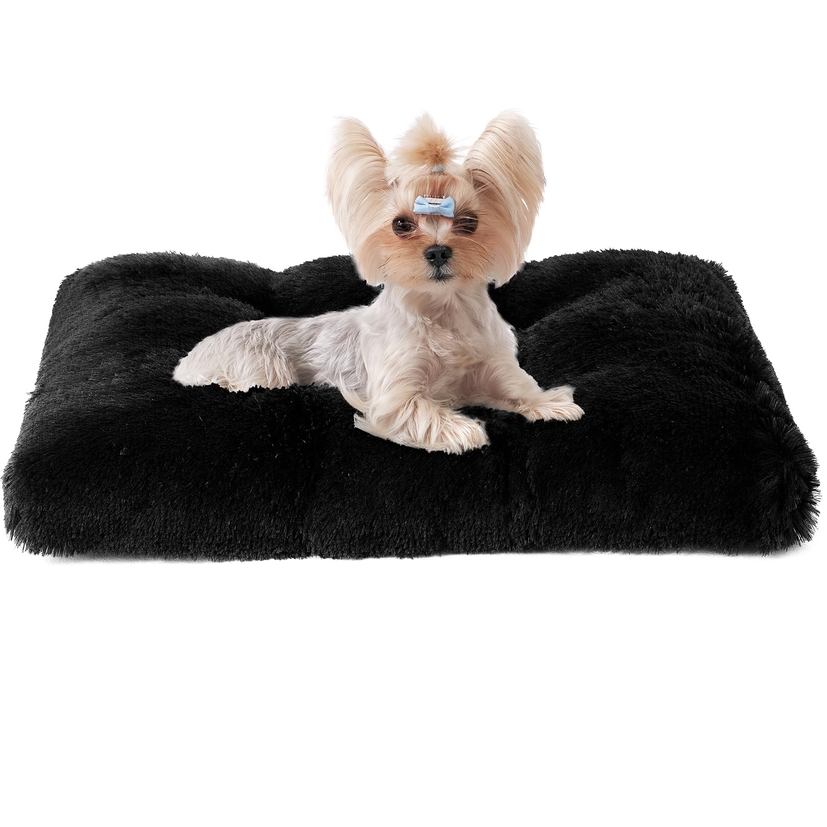 Calming Plush Dog Crate Bed Pad for Large Dogs