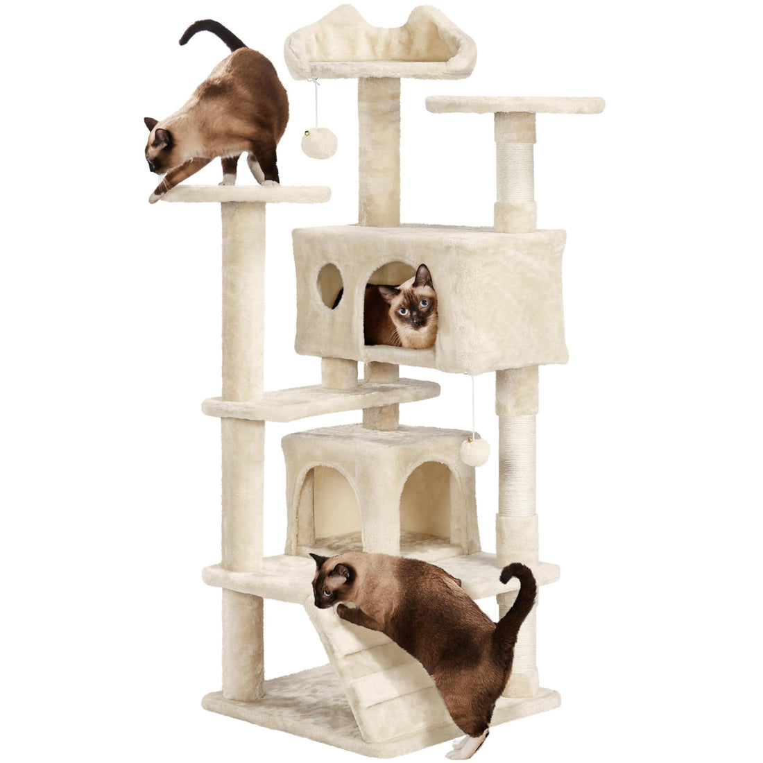 Cat Tree Tower with Condo & Scratch Post