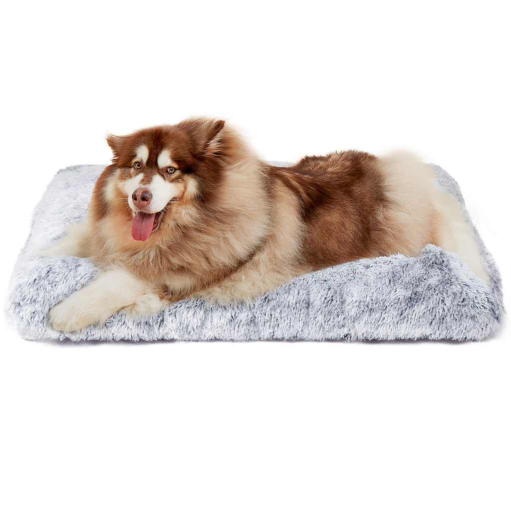 Calming Plush Dog Crate Bed Pad for Large Dogs