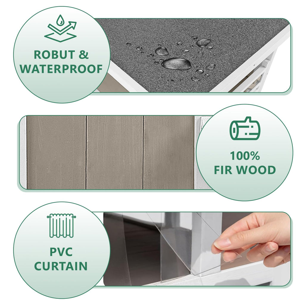 Outdoor Cat House Weatherproof 14