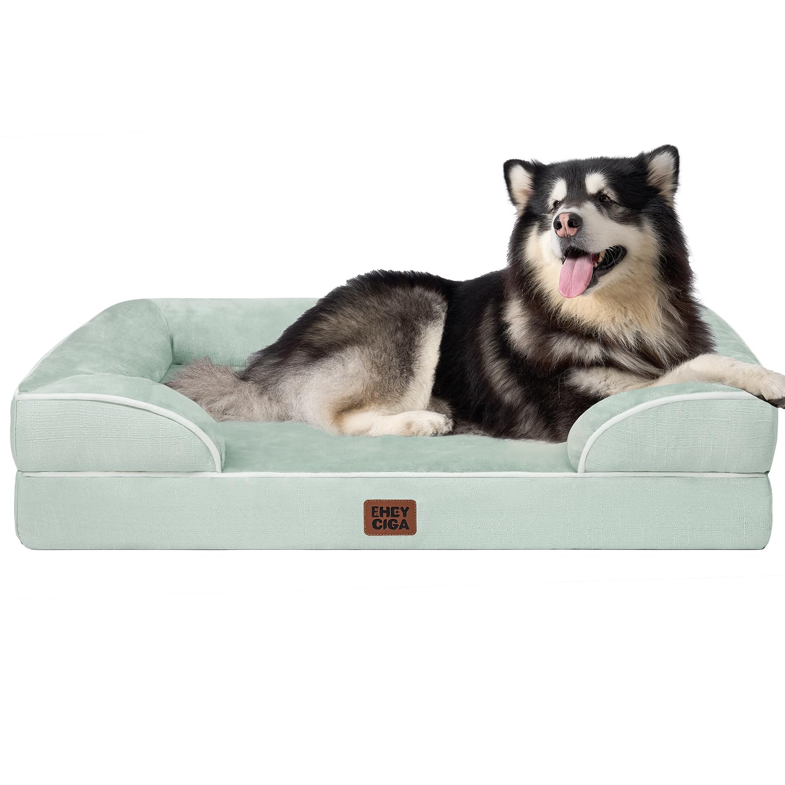 Orthopedic Memory Foam Dog Bed with Bolsters