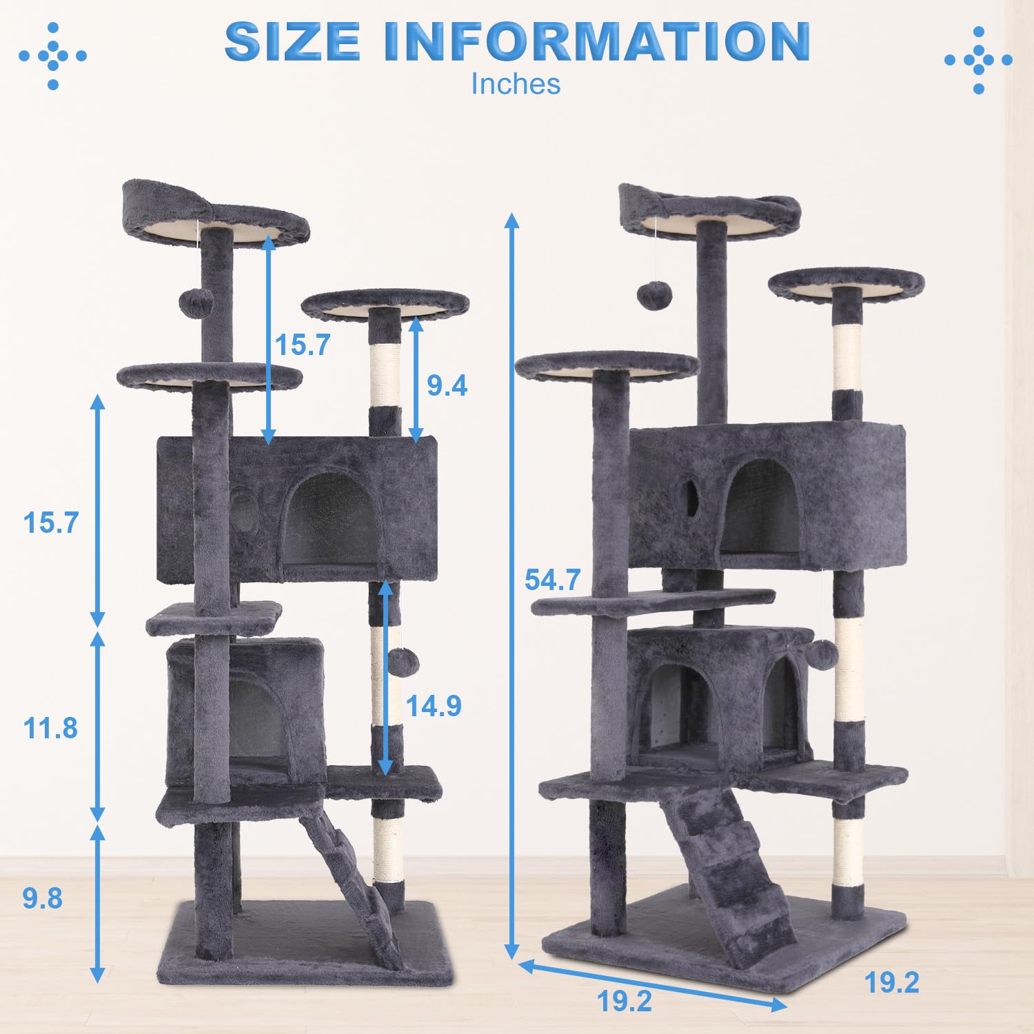 Multi-Level Cat Tree Tower with Condo