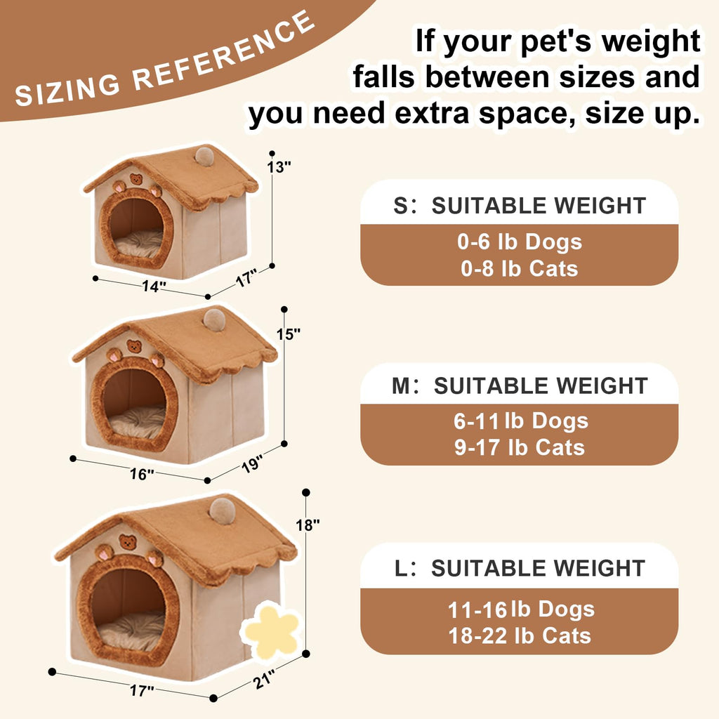 Indoor Pet Cave Bed