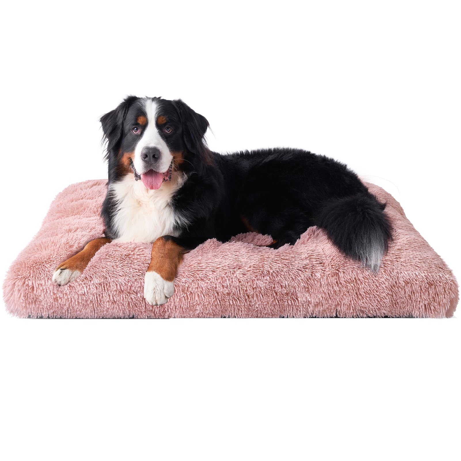 Calming Plush Dog Crate Bed Pad for Large Dogs