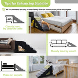 6-Step Foam Pet Stairs for High Beds6-Step Foam Pet Stairs for High Beds