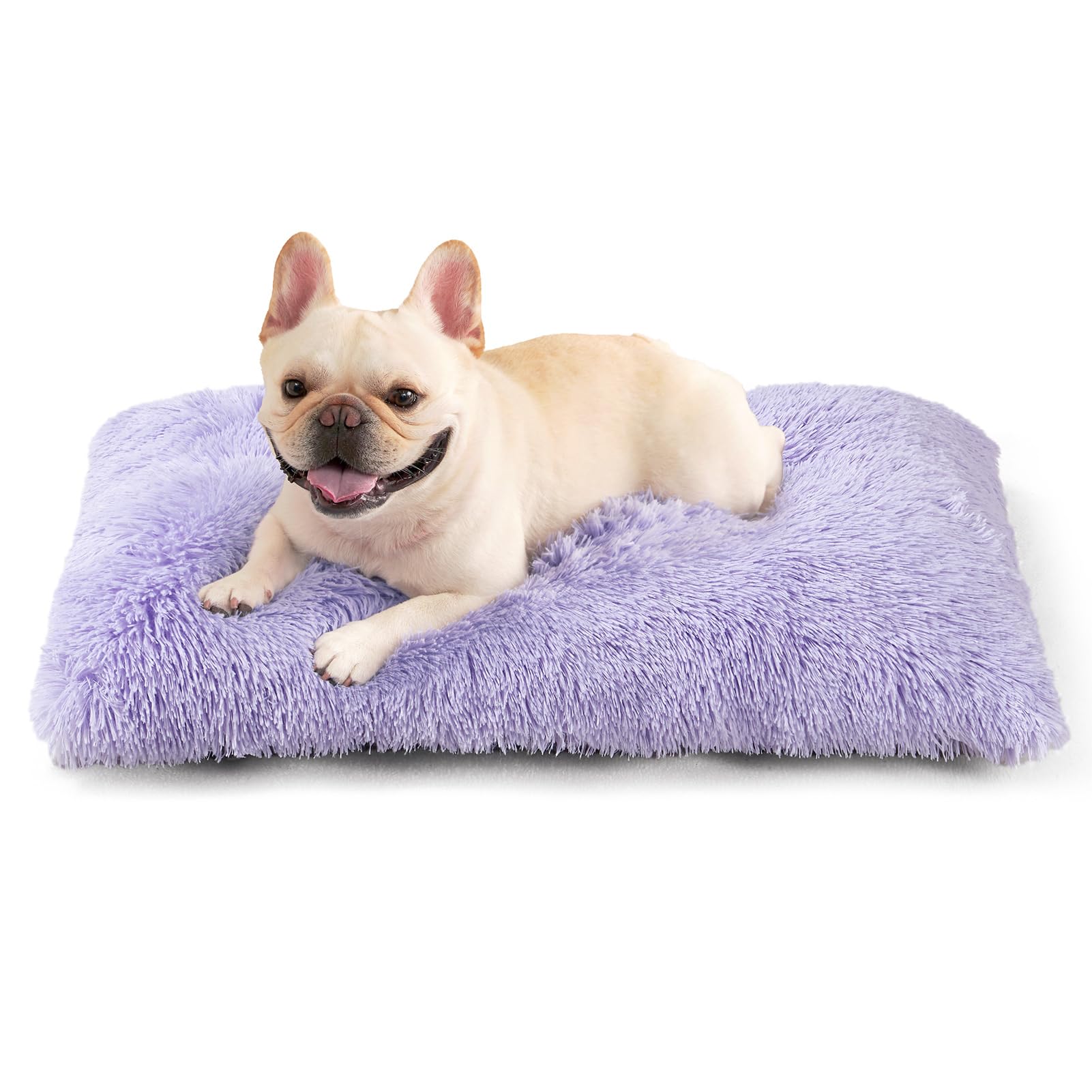 Calming Plush Dog Crate Bed Pad for Large Dogs