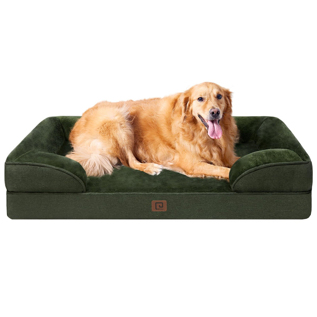 Orthopedic Memory Foam Dog Bed with Bolsters