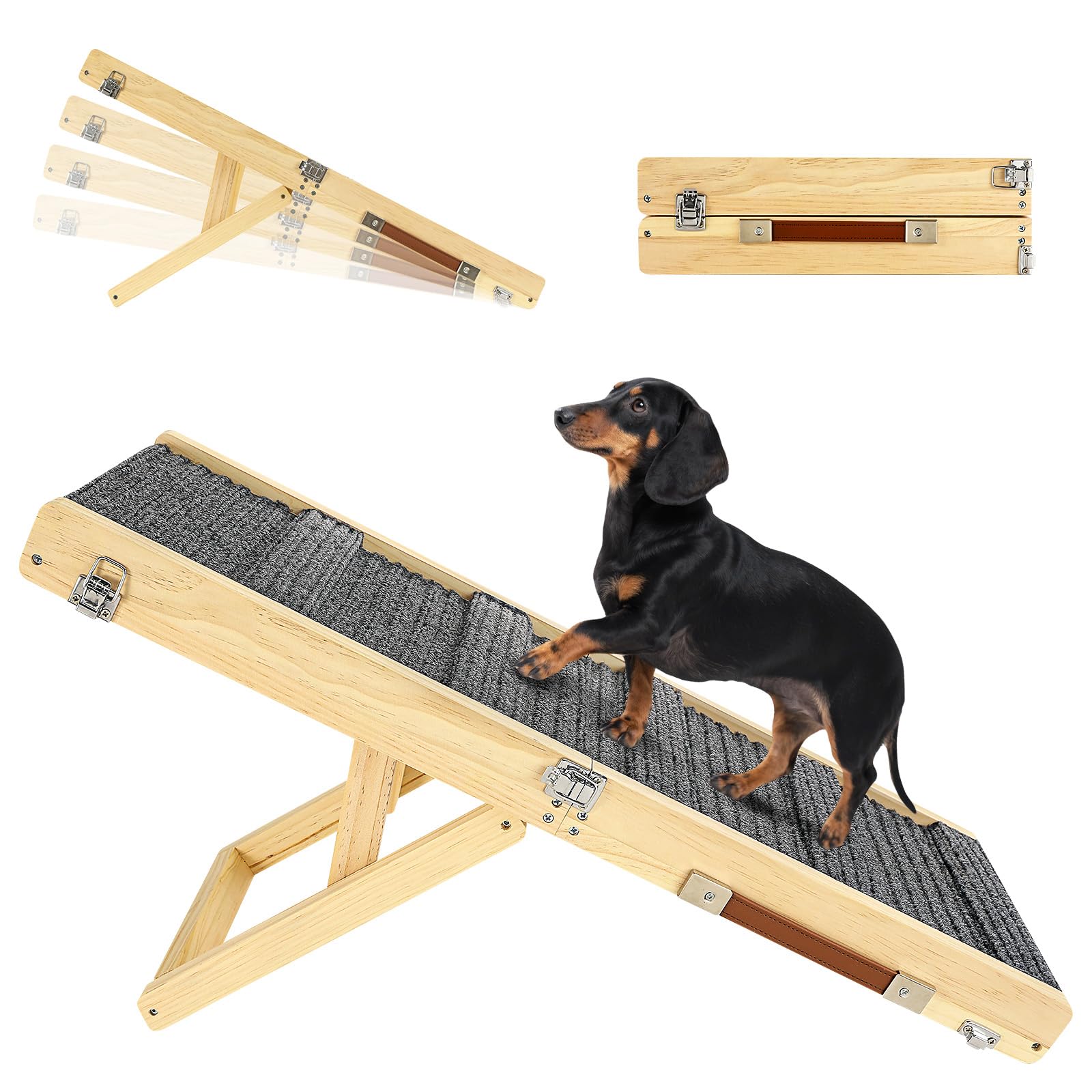 Adjustable Foldable Pet Ramp for Sofa