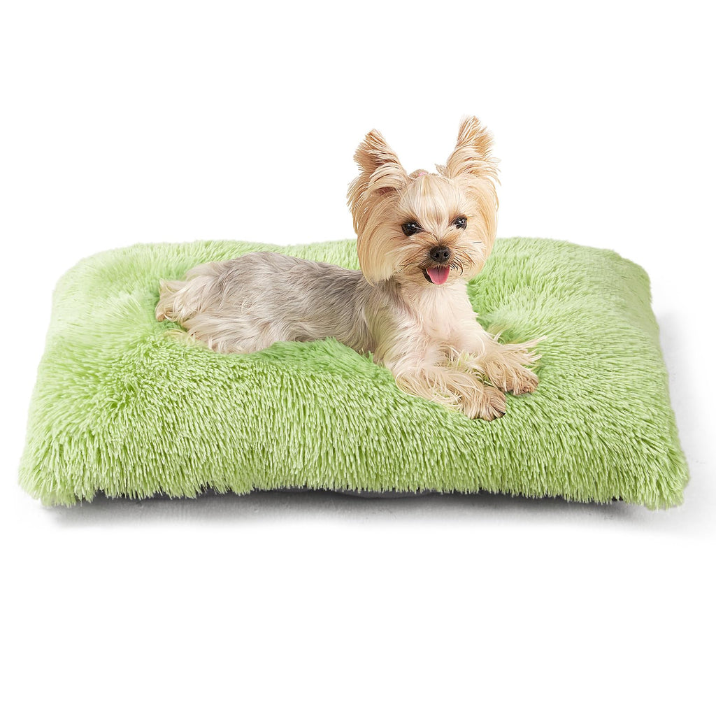 Calming Plush Dog Crate Bed Pad for Large Dogs