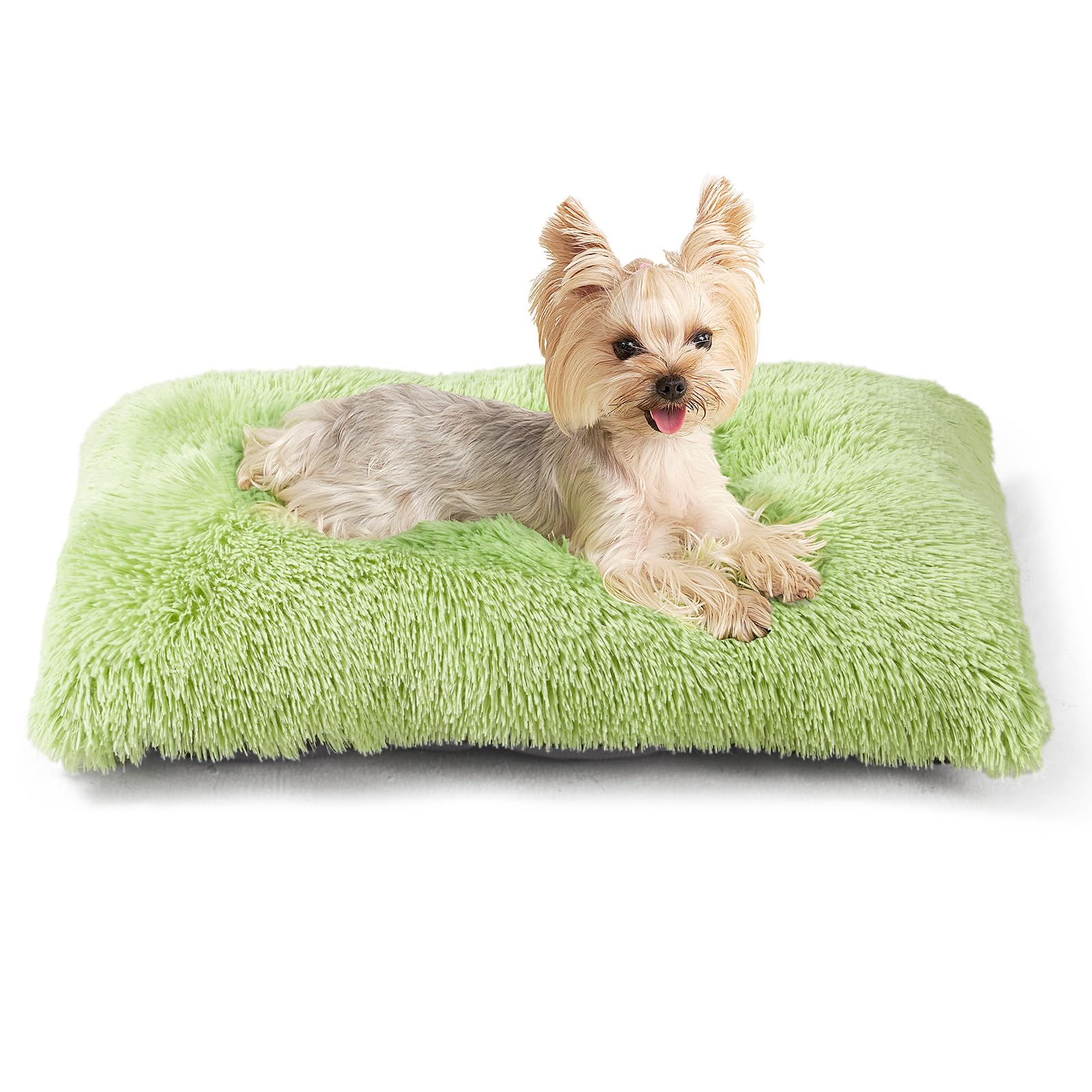Calming Plush Dog Crate Bed Pad for Large Dogs