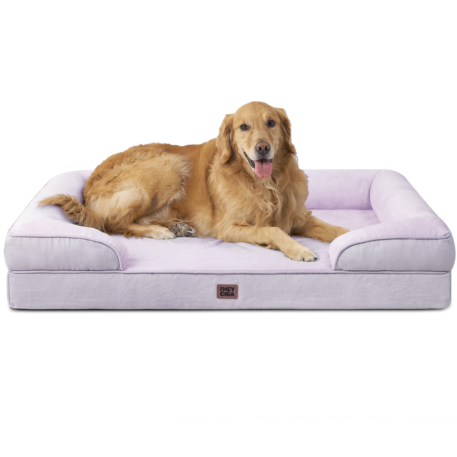 Orthopedic Memory Foam Dog Bed with Bolsters