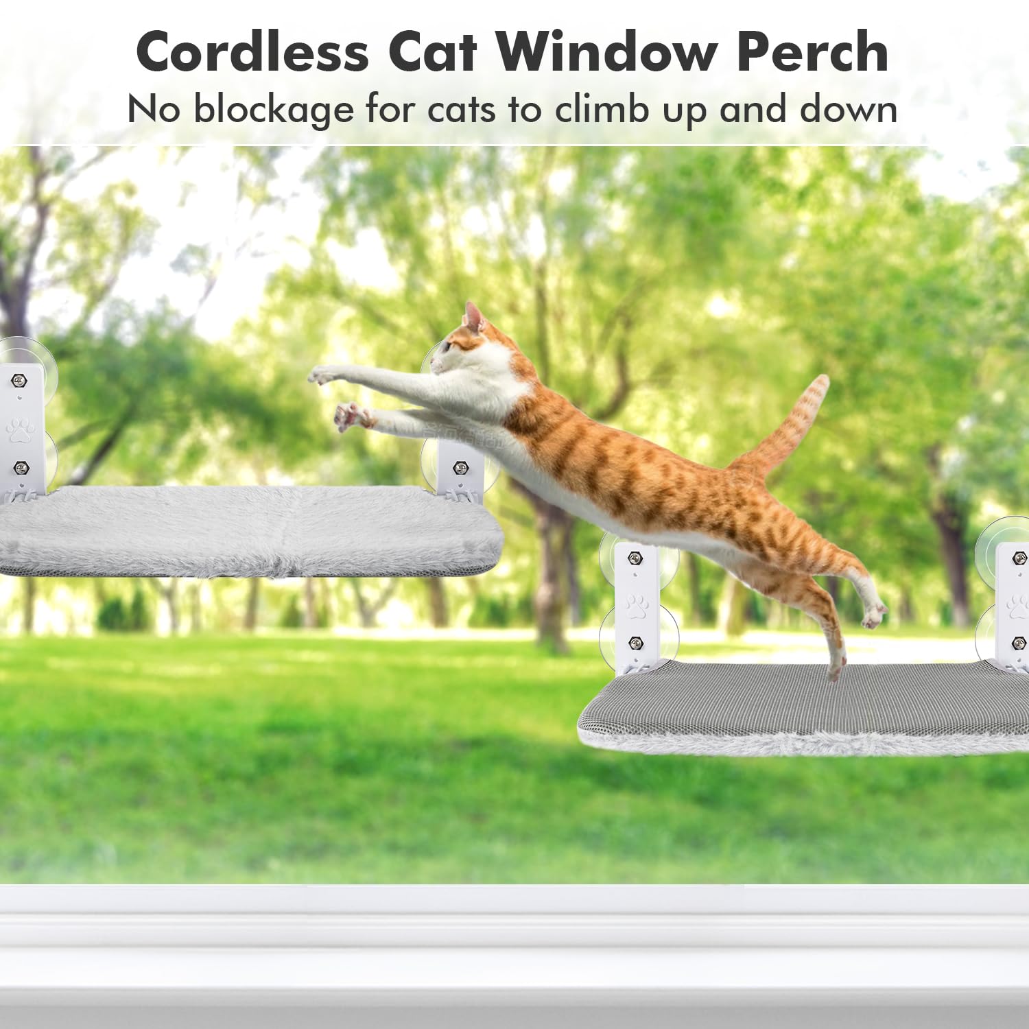 Cordless Cat Window Hammock