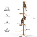 Floor-to-Ceiling Cat Tree Tower