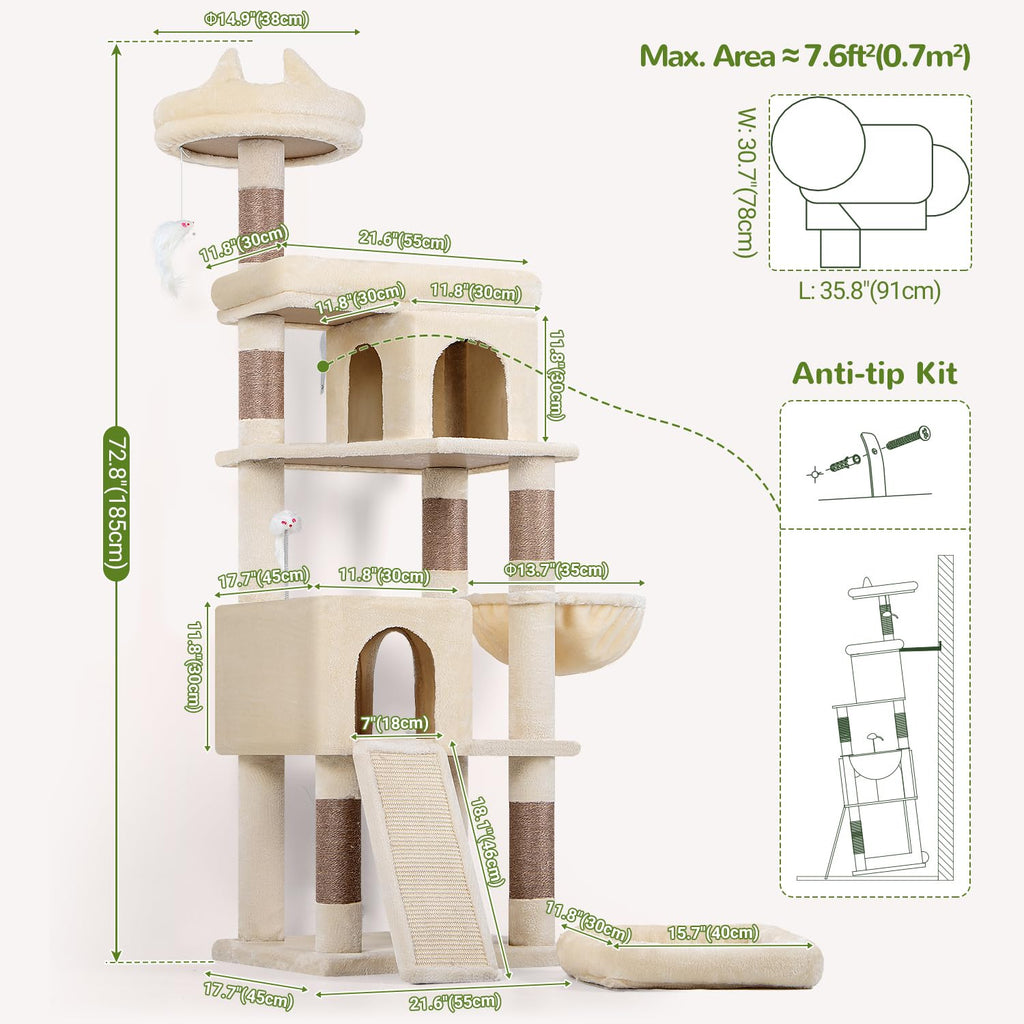 Heavy Duty Cat Tree for Large Cats
