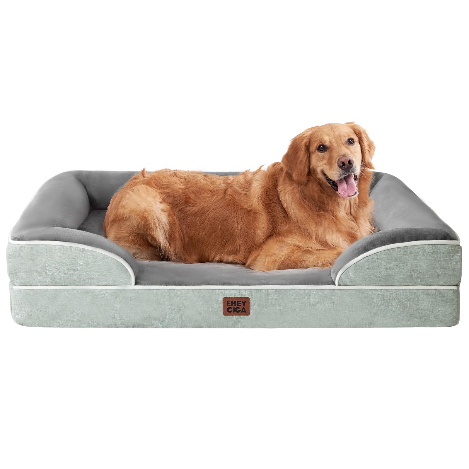 Orthopedic Memory Foam Dog Bed with Bolsters