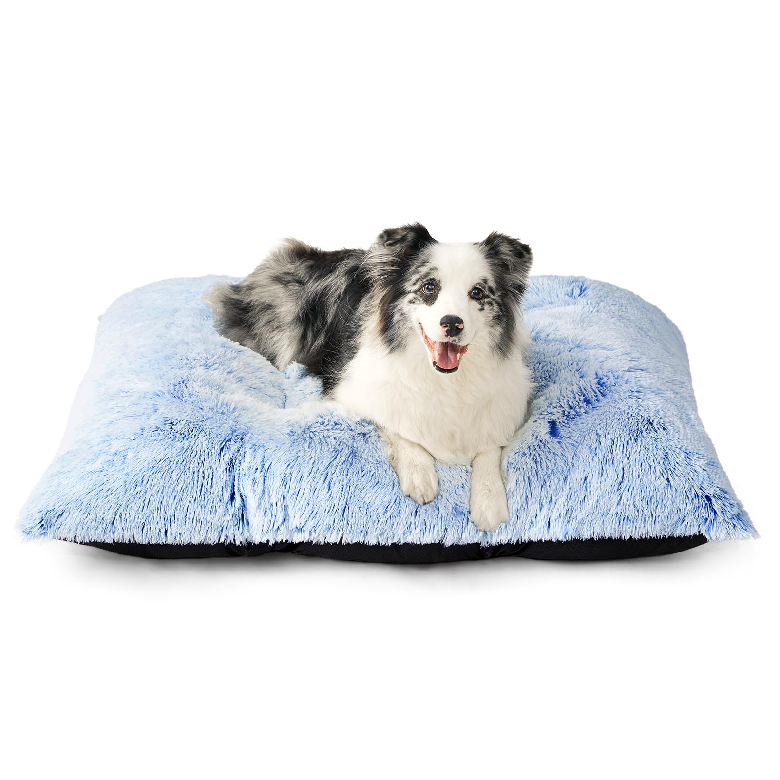 Calming Plush Dog Crate Bed Pad for Large Dogs