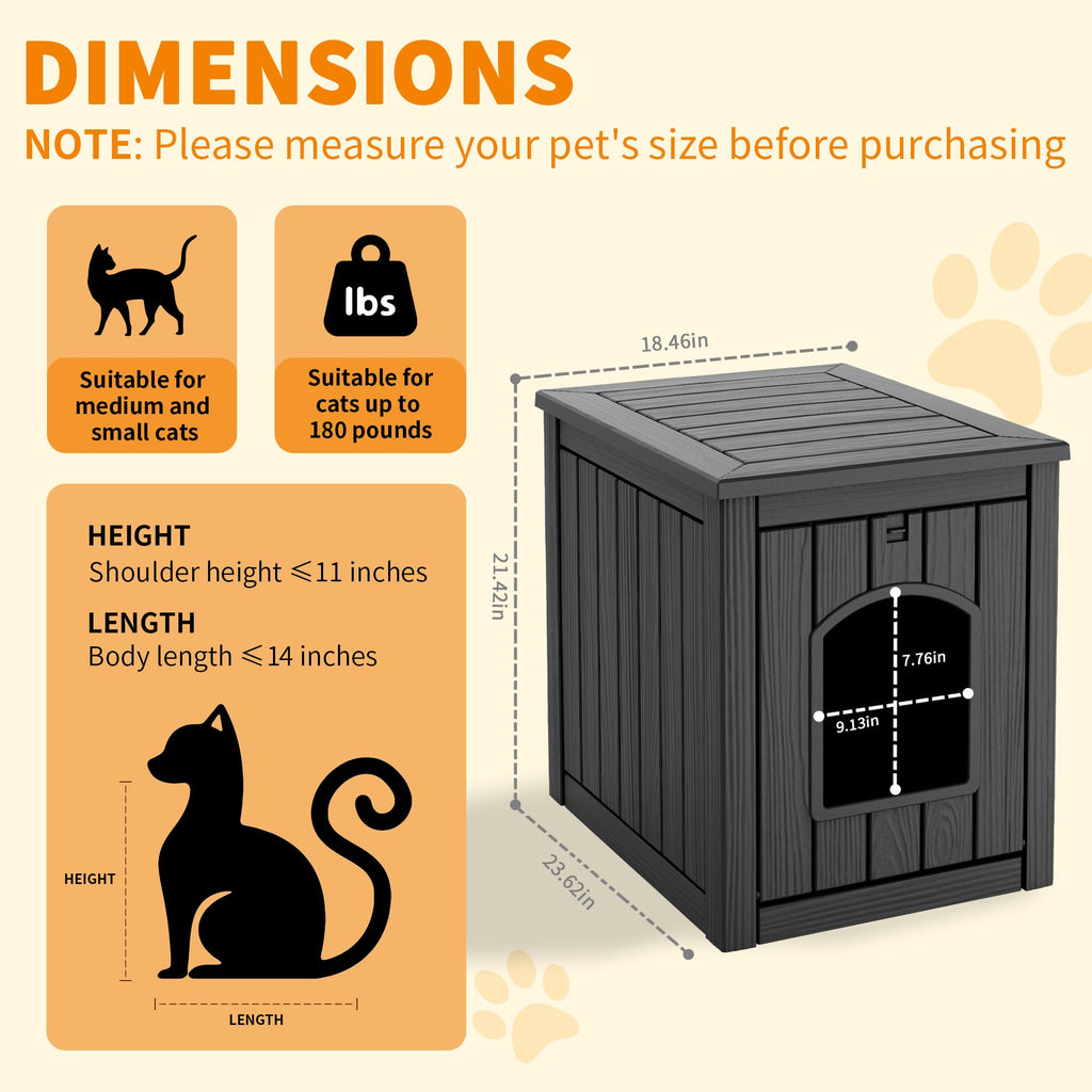 Weatherproof Outdoor Cat House