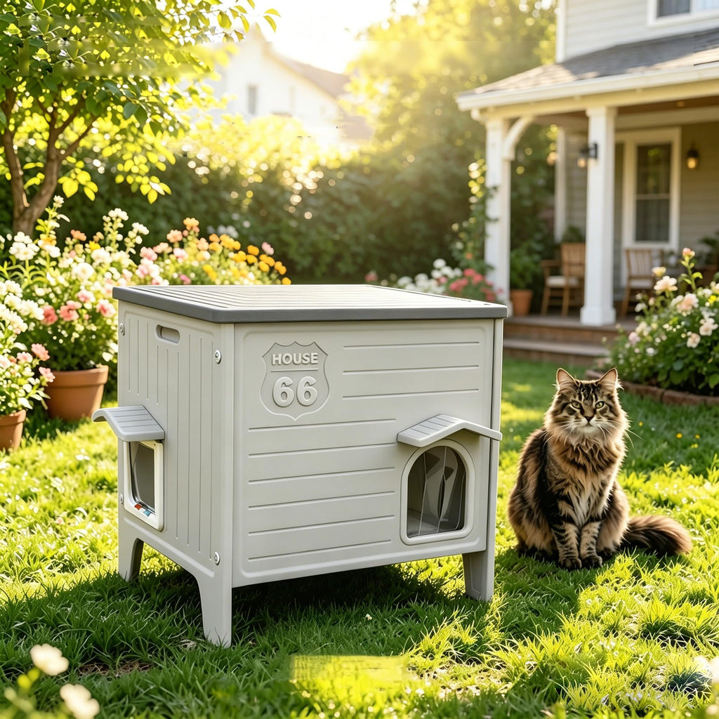 Weatherproof Outdoor Cat House