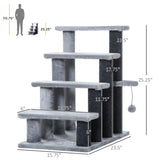 2-in-1 Cat Stairs with Scratching Posts