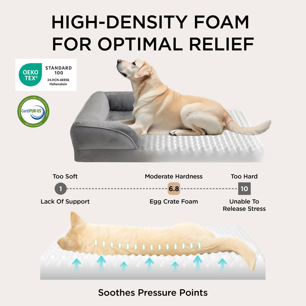 Orthopedic Bolster Dog Sofa Bed