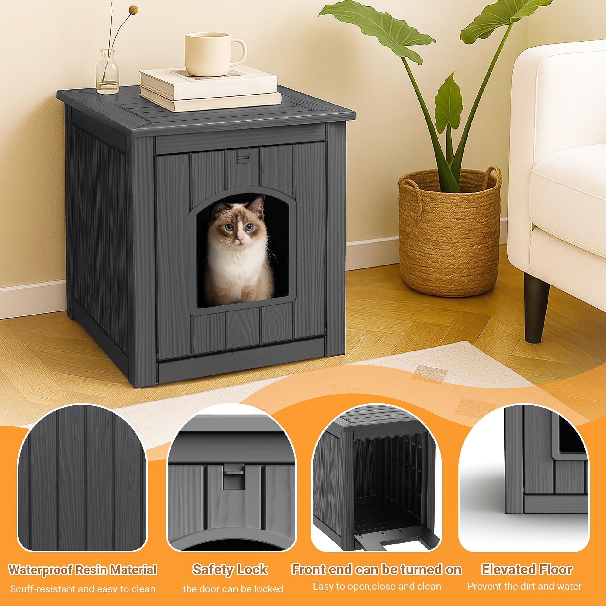 Weatherproof Outdoor Cat House