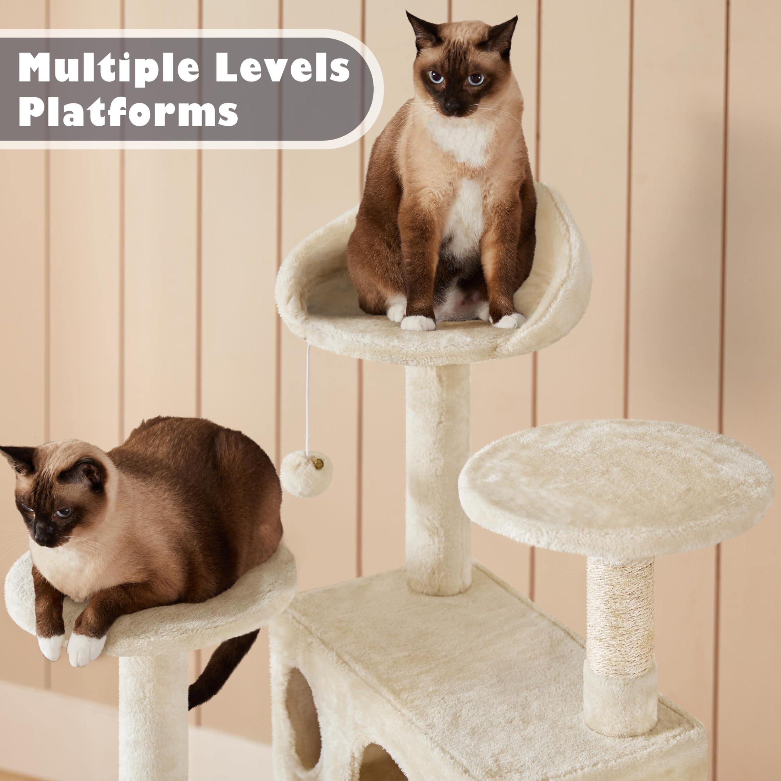 Cat Tree Tower with Condo & Scratch Post