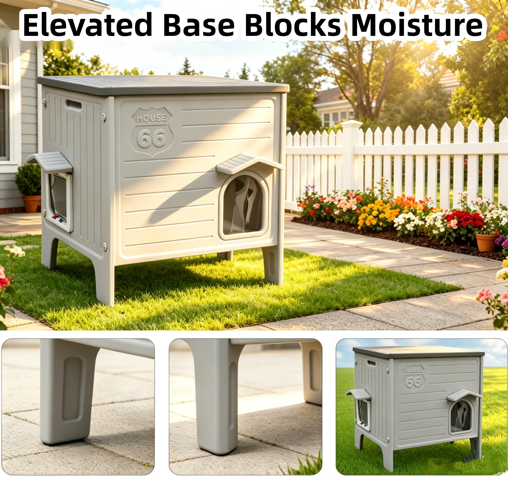 Weatherproof Outdoor Cat House