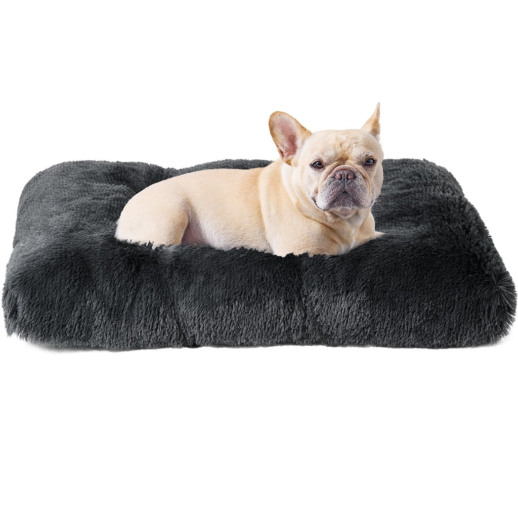 Calming Plush Dog Crate Bed Pad for Large Dogs