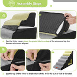 6-Step Foam Pet Stairs for High Beds6-Step Foam Pet Stairs for High Beds
