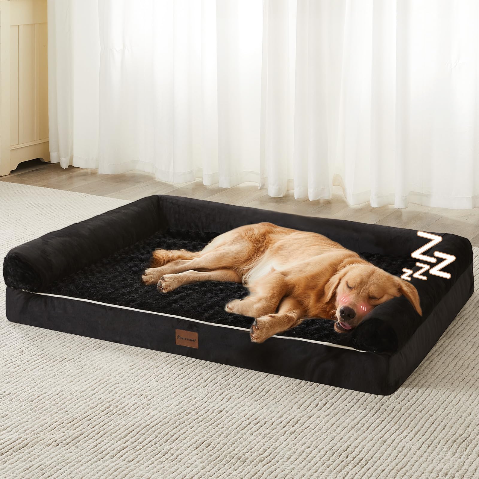 Orthopedic Waterproof Dog Bed for Large Dogs
