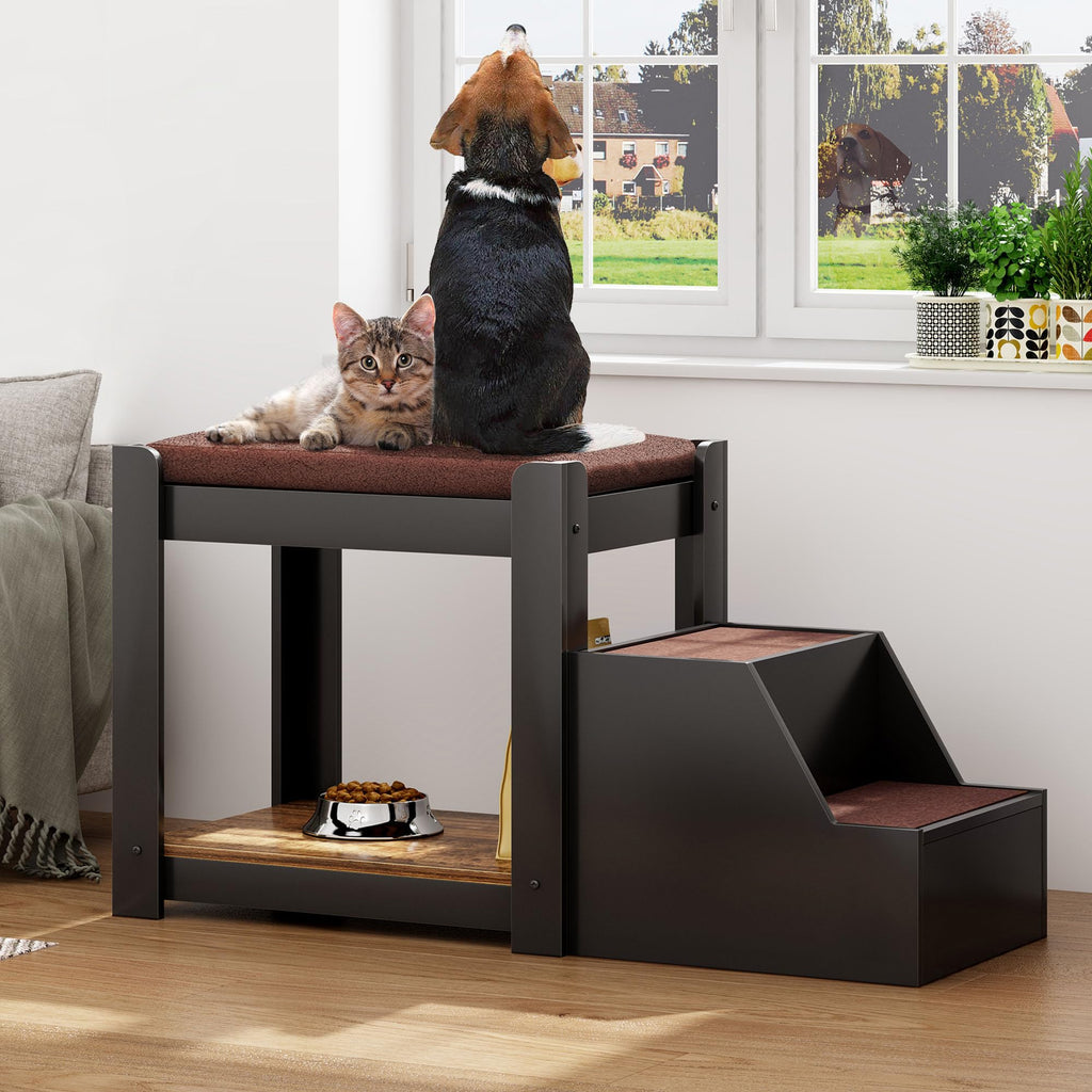 Dog Window Seat with StairsDog Window Seat with Stairs