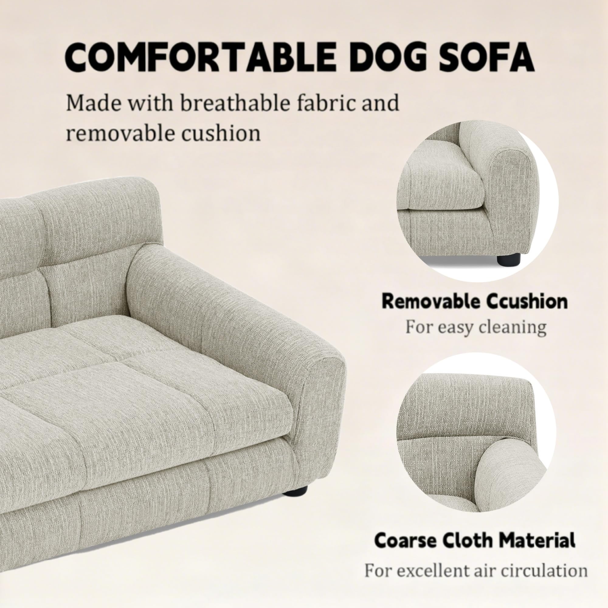 Memory Foam Dog Sofa Bed