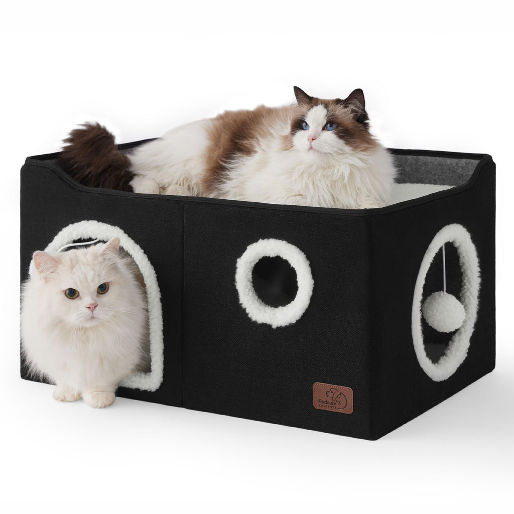 Cat Cave House with Scratch Pad