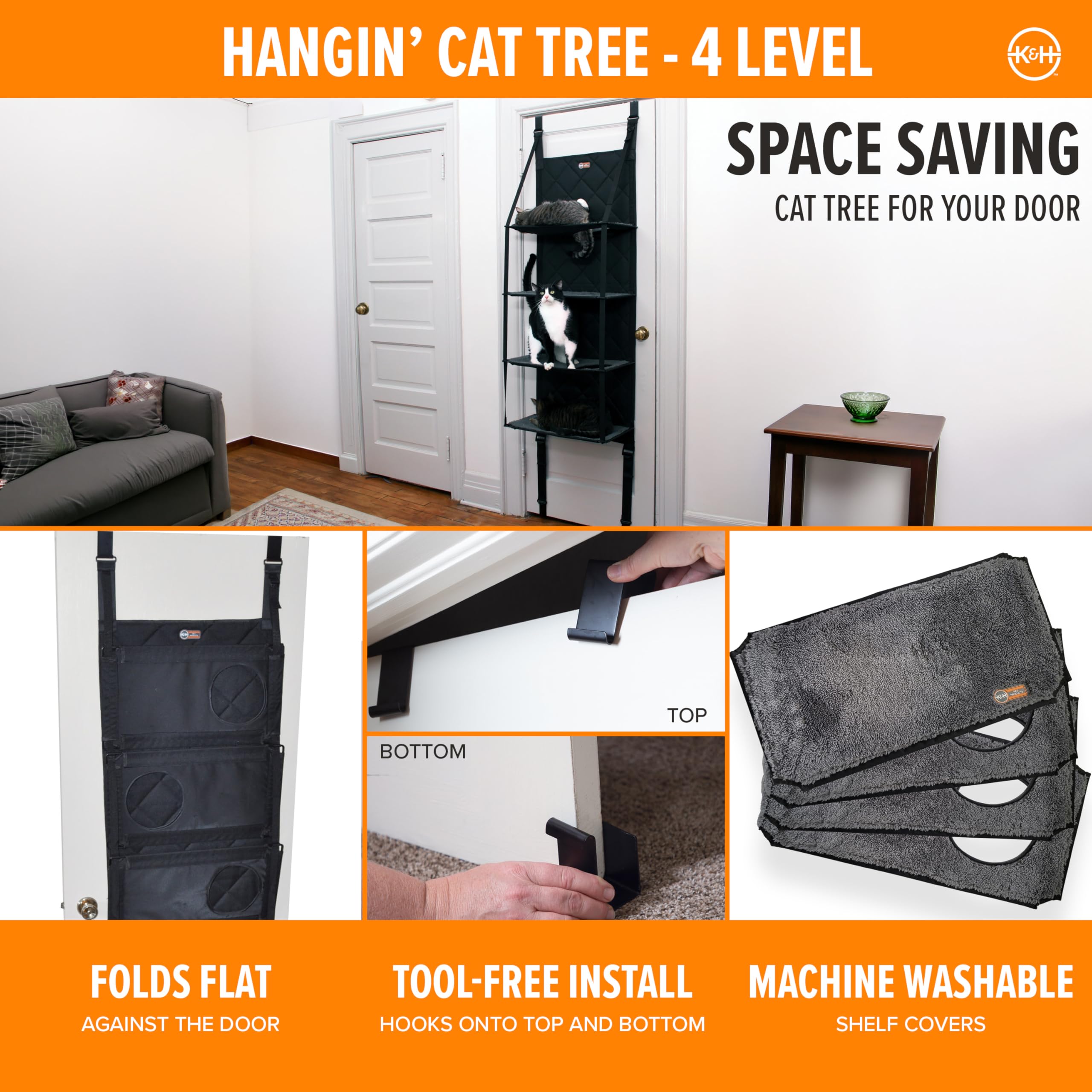 Door-Mounted Cat Tree Tower