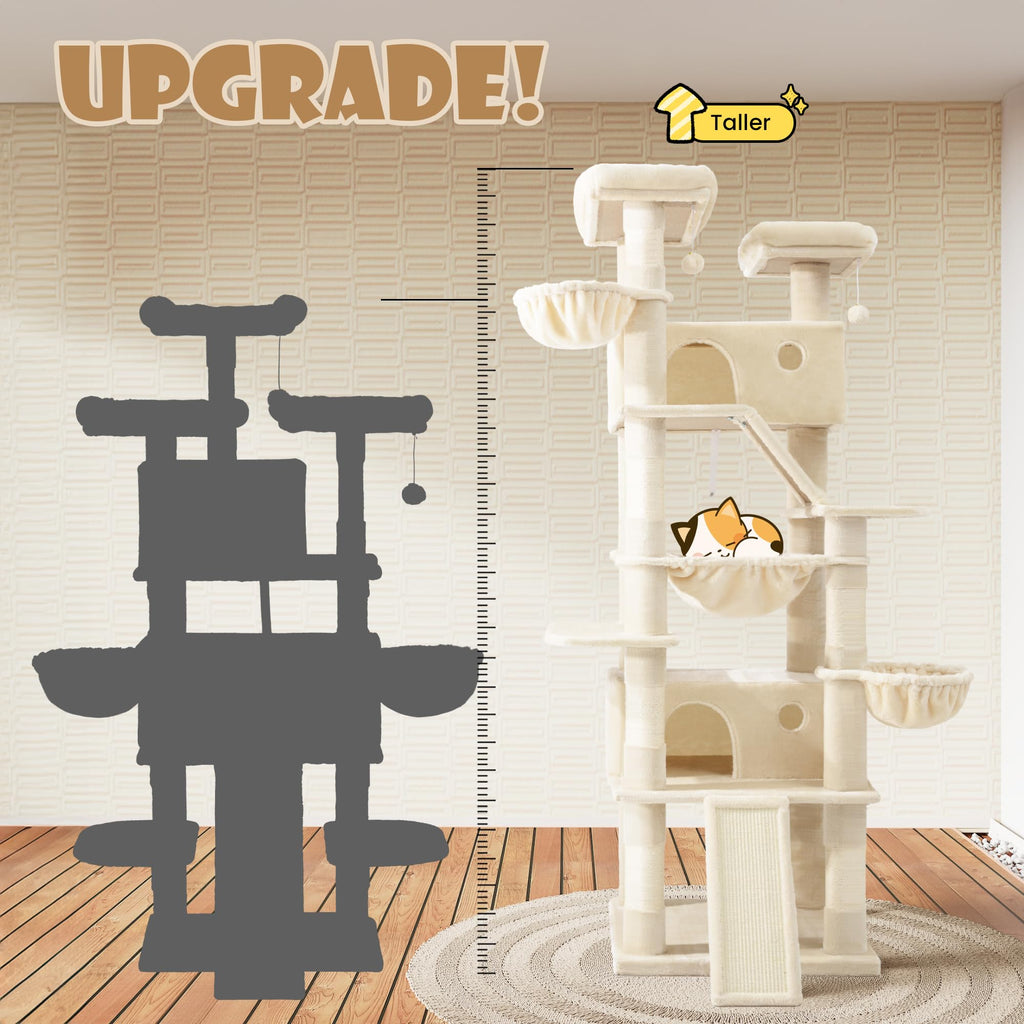 81" Multi-Level Cat Tree Tower