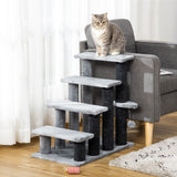2-in-1 Cat Stairs with Scratching Posts