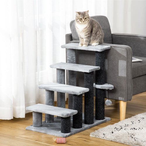 2-in-1 Cat Stairs with Scratching Posts