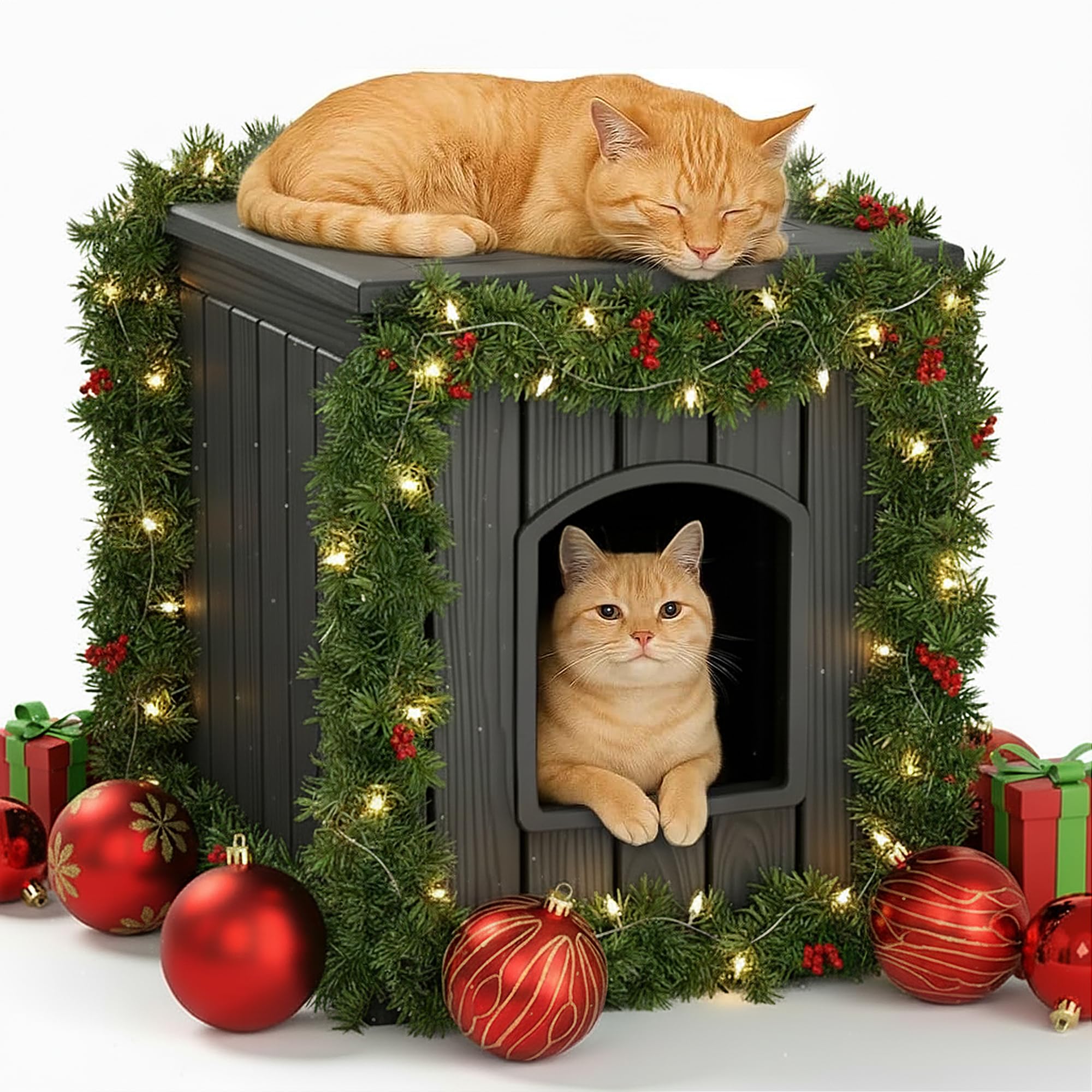 Weatherproof Outdoor Cat House